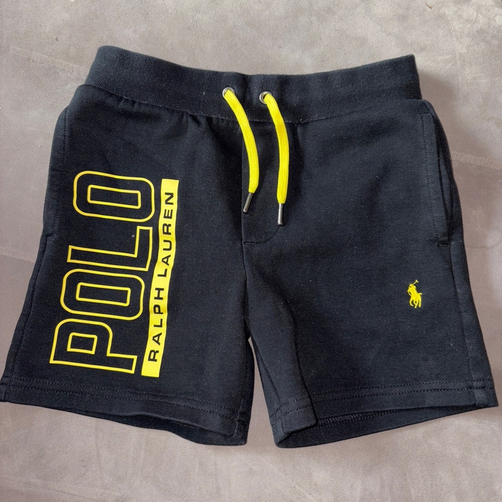 Polo by Ralph Lauren Boys Shorts in Black with Yellow Details